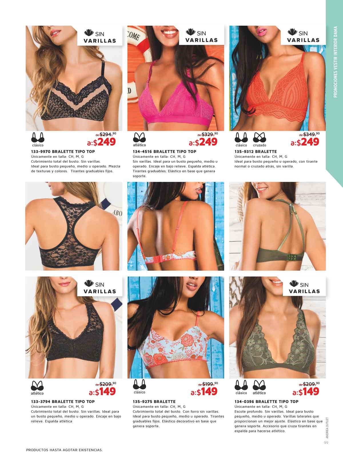 Brasier (Copa B hasta la talla 38) - Andrea Leonisa Online