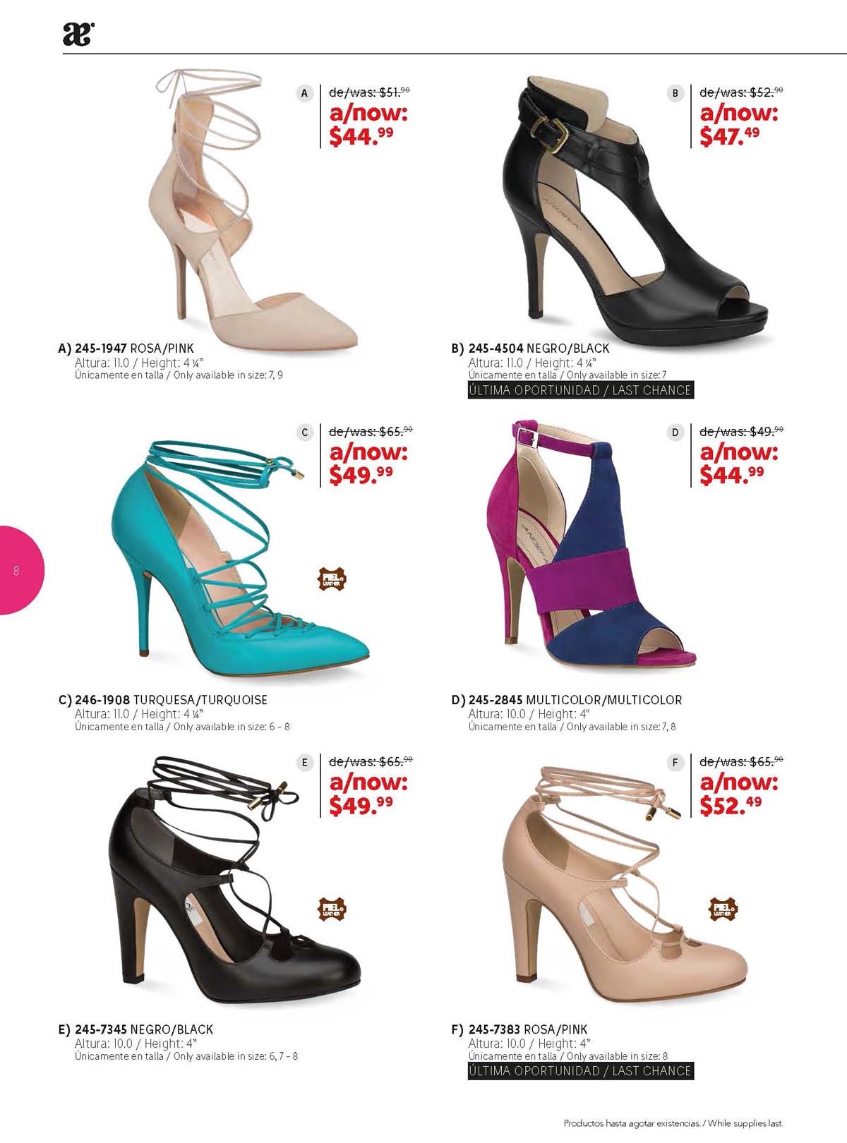 Catalogo shops de zapatos andrea 2019